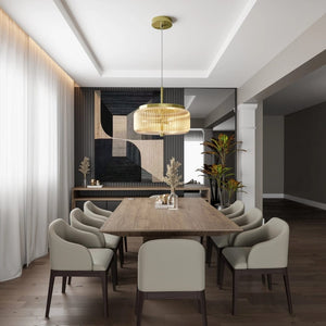 Interior Pendant Whistler Ribbed Glass 3 Light Pendant