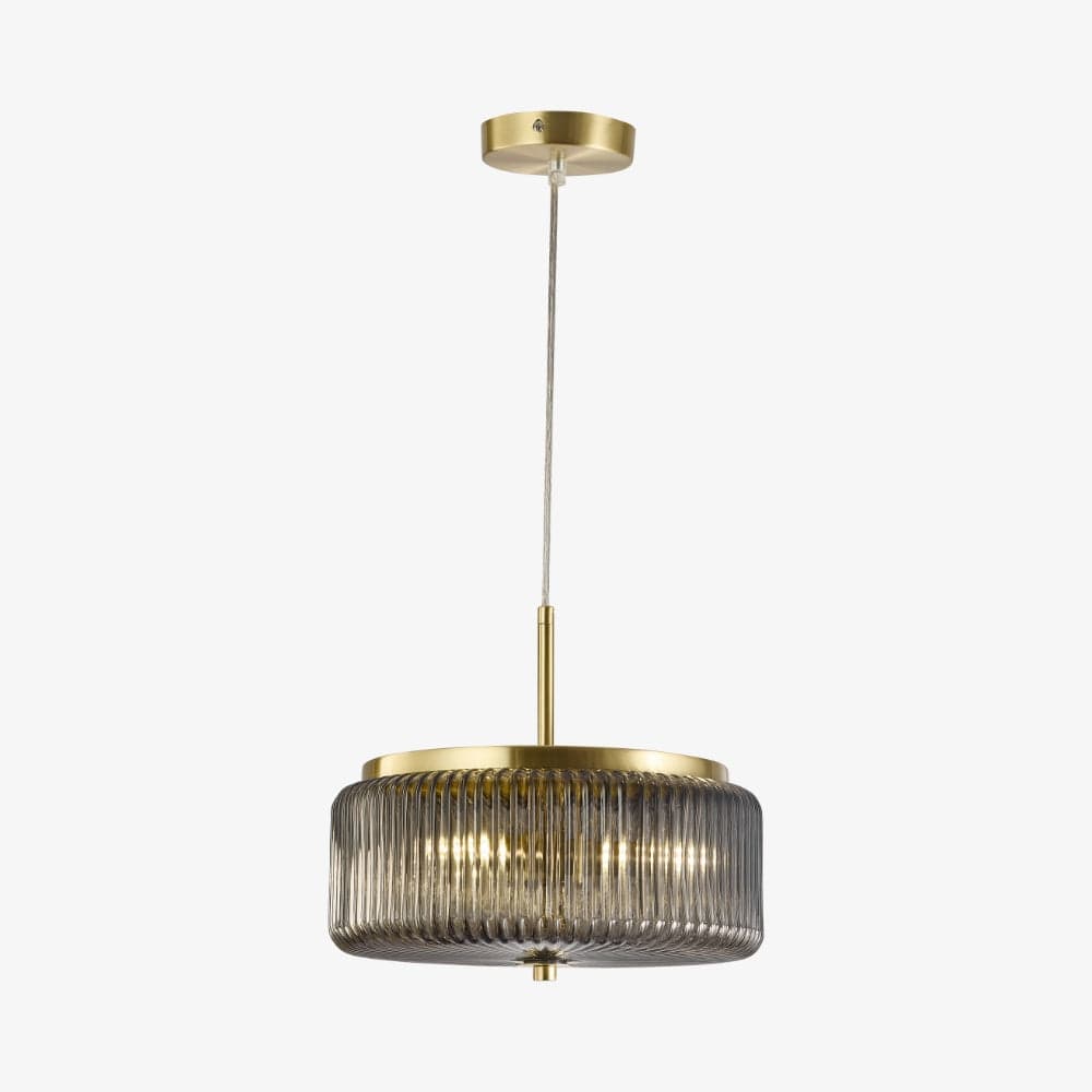 Interior Pendant Whistler Ribbed Glass 3 Light Pendant