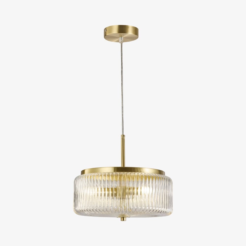 Interior Pendant Whistler Ribbed Glass 3 Light Pendant