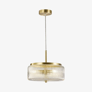 Interior Pendant Whistler Ribbed Glass 3 Light Pendant
