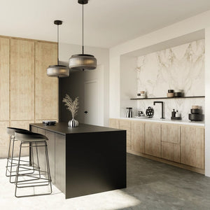 Interior Pendant Whistler Ribbed Glass 3 Light Pendant