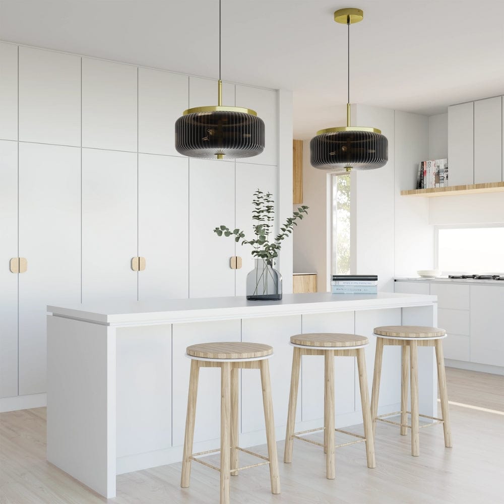 Interior Pendant Whistler Ribbed Glass 3 Light Pendant