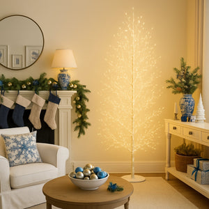 Light Up Tree White Forest Large 180cm Light Up Tree
