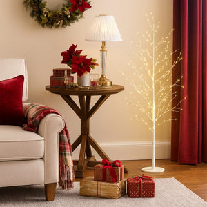 Light Up Tree White Forest Small 120cm Light Up Tree