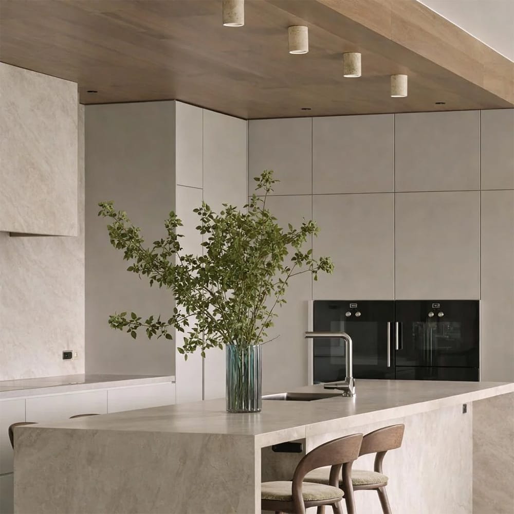 Surface Mounted Wisp Travertine Surface Mounted Downlight