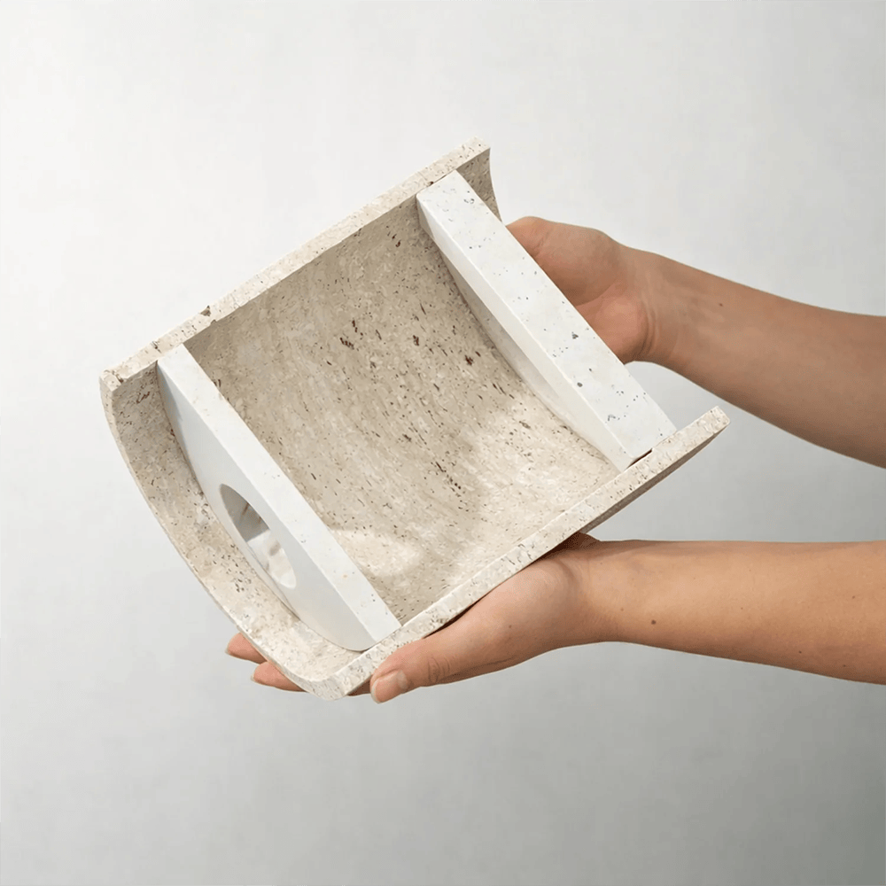 Interior Wall Light / Sconce Wisp Travertine Up/Down Wall Light