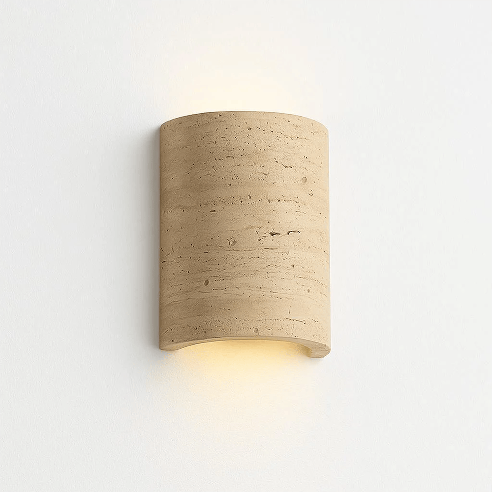 Interior Wall Light / Sconce Wisp Travertine Up/Down Wall Light