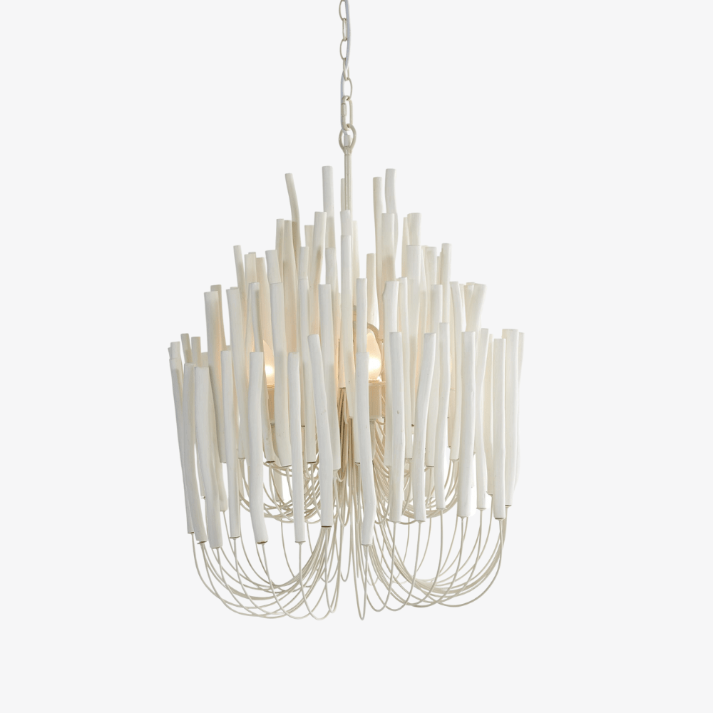 Interior Pendant Wood Candlestick Chandelier