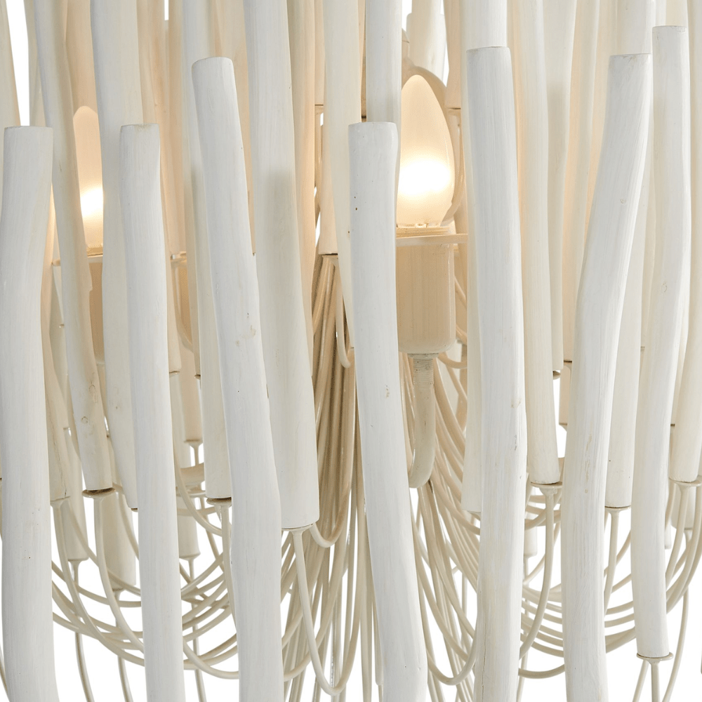 Interior Pendant Wood Candlestick Chandelier
