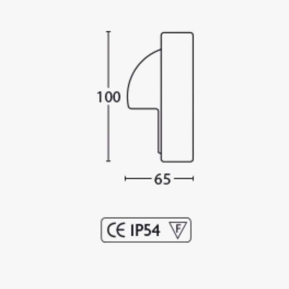 Exterior Wall Light Wooli Surface Mounted Wall/Step Light