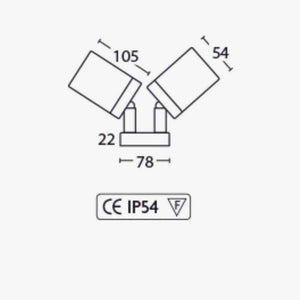 Bar & Spot Wooyung Twin Downight - Adjustable