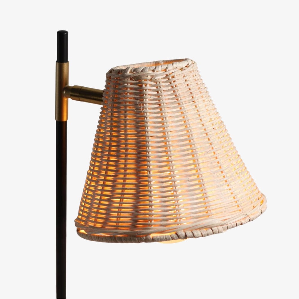 Floor Lamps Yvette Rattan Floor Lamp