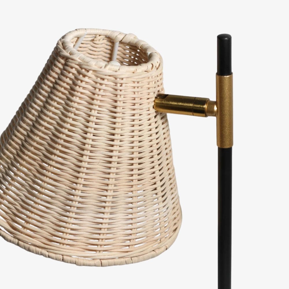 Floor Lamps Yvette Rattan Floor Lamp