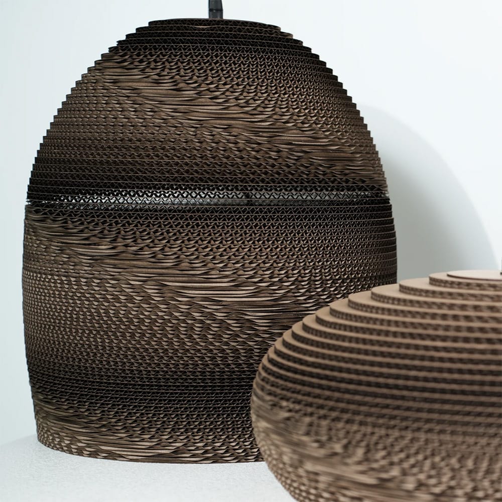 Interior Pendant Zanora Recycled Cardboard Pendant Light Dome