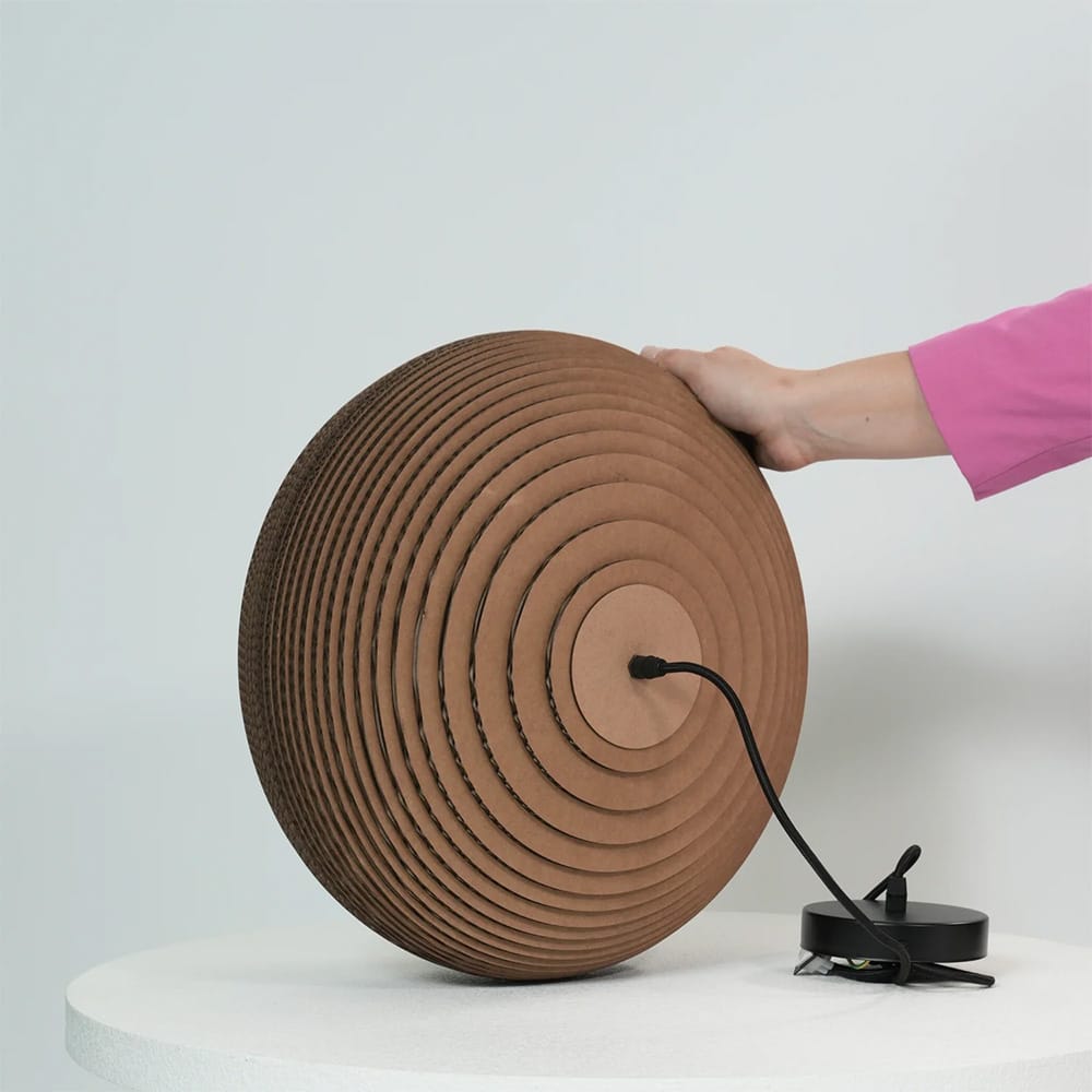 Interior Pendant Zanora Recycled Cardboard Pendant Light Oval