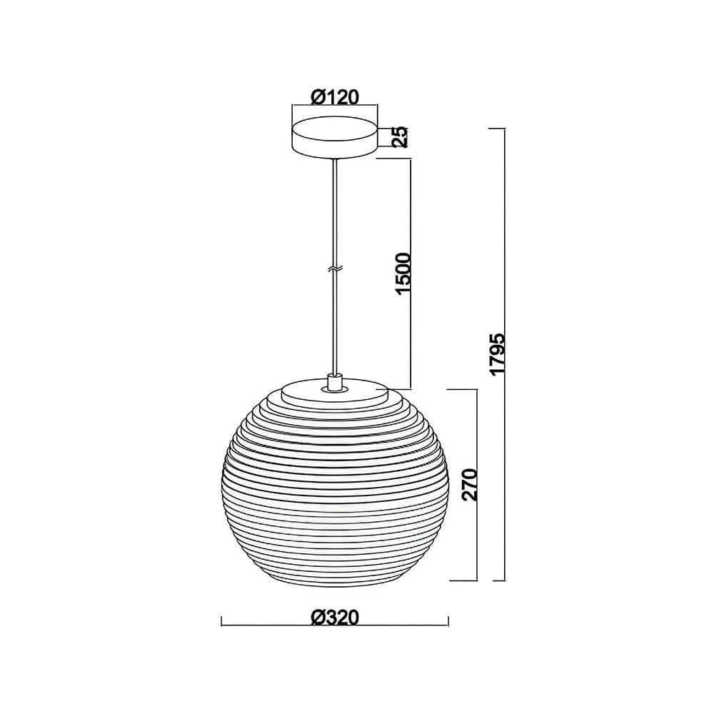 Interior Pendant Zanora Recycled Cardboard Pendant Light Round