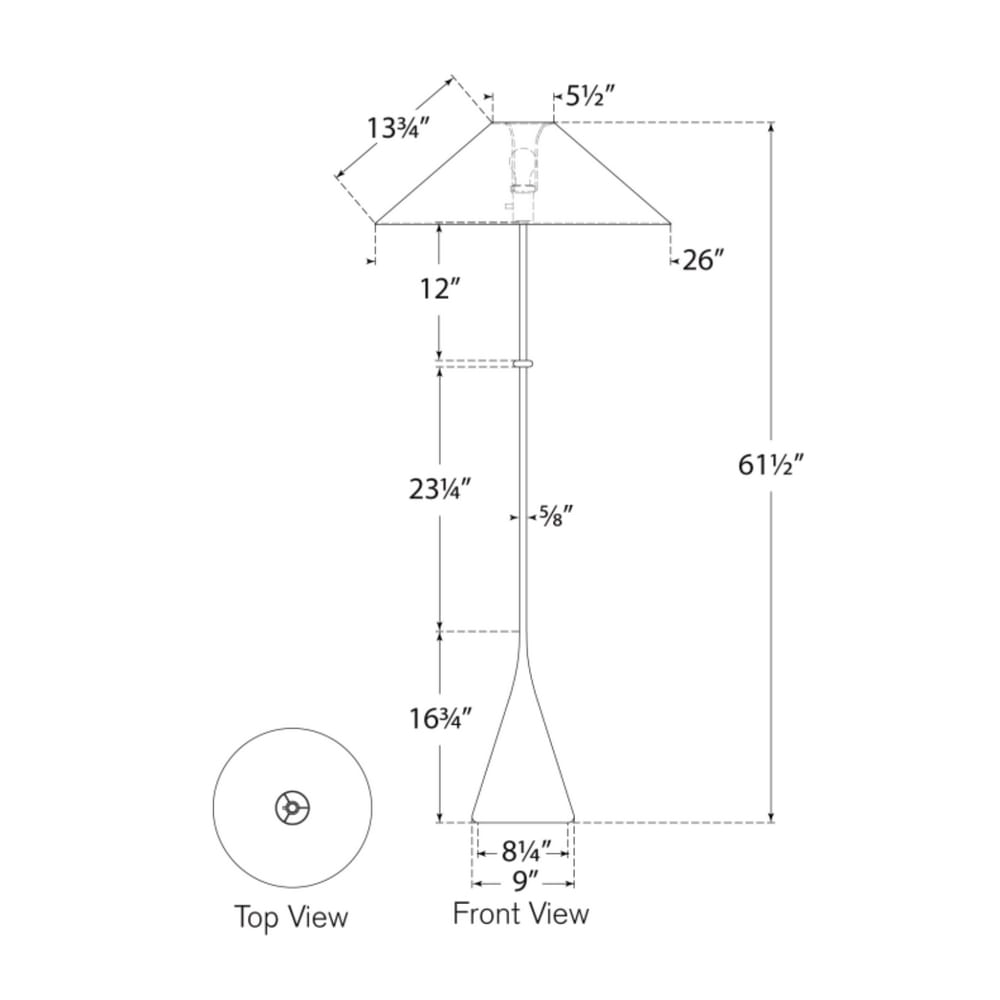 Floor Lamps Zealous 62" Floor Lamp