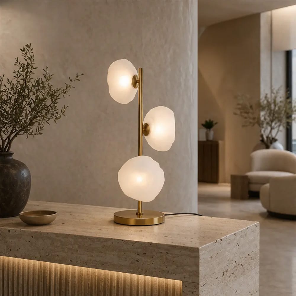 Table Lamps Zecca 3 Light Table Lamp
