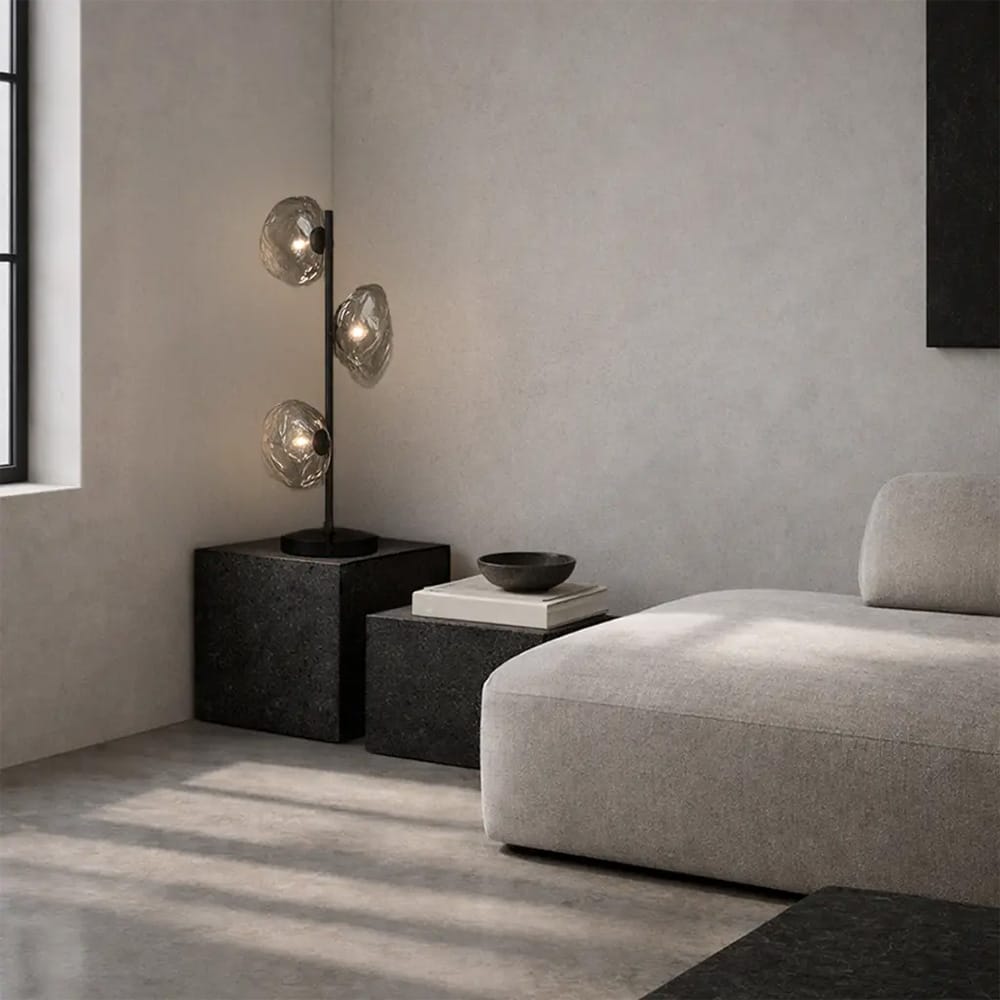 Table Lamps Zecca 3 Light Table Lamp