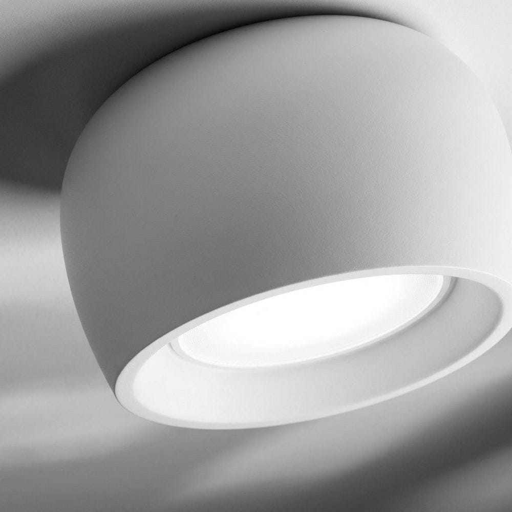 Interior Flush & Semi Flush Zen White Plaster Surface Mounted Downlight