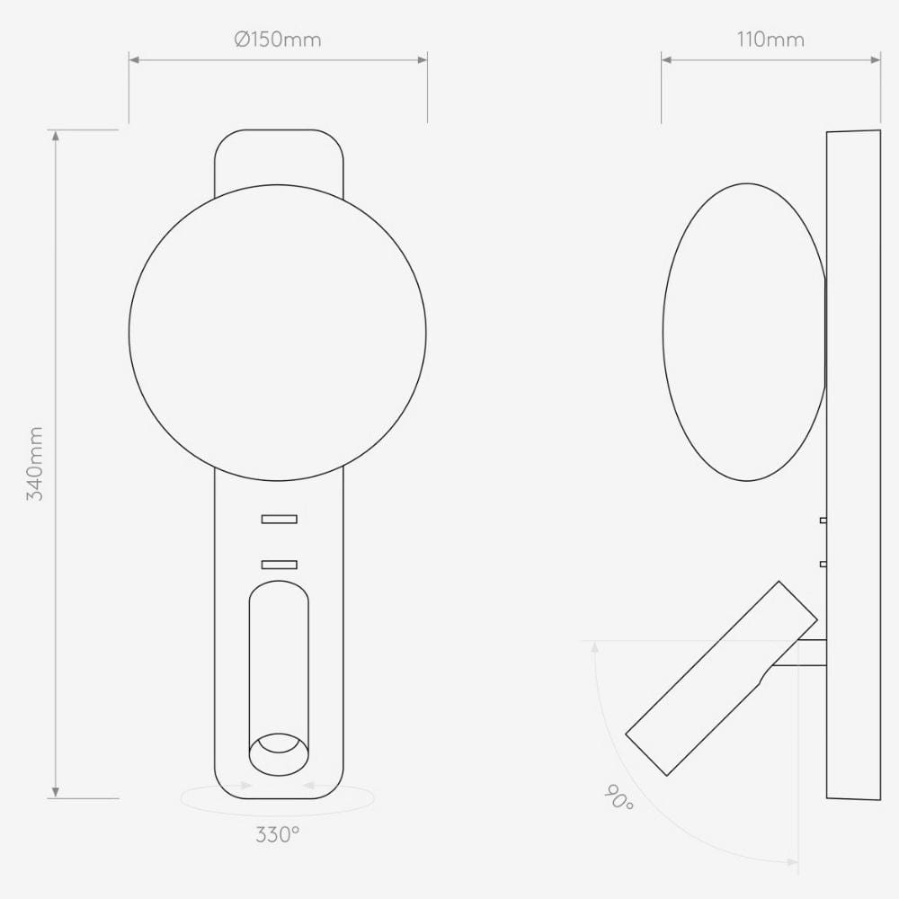 Bedside Wall Lights Zeppo Reader Wall Light