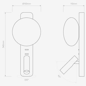 Bedside Wall Lights Zeppo Reader Wall Light