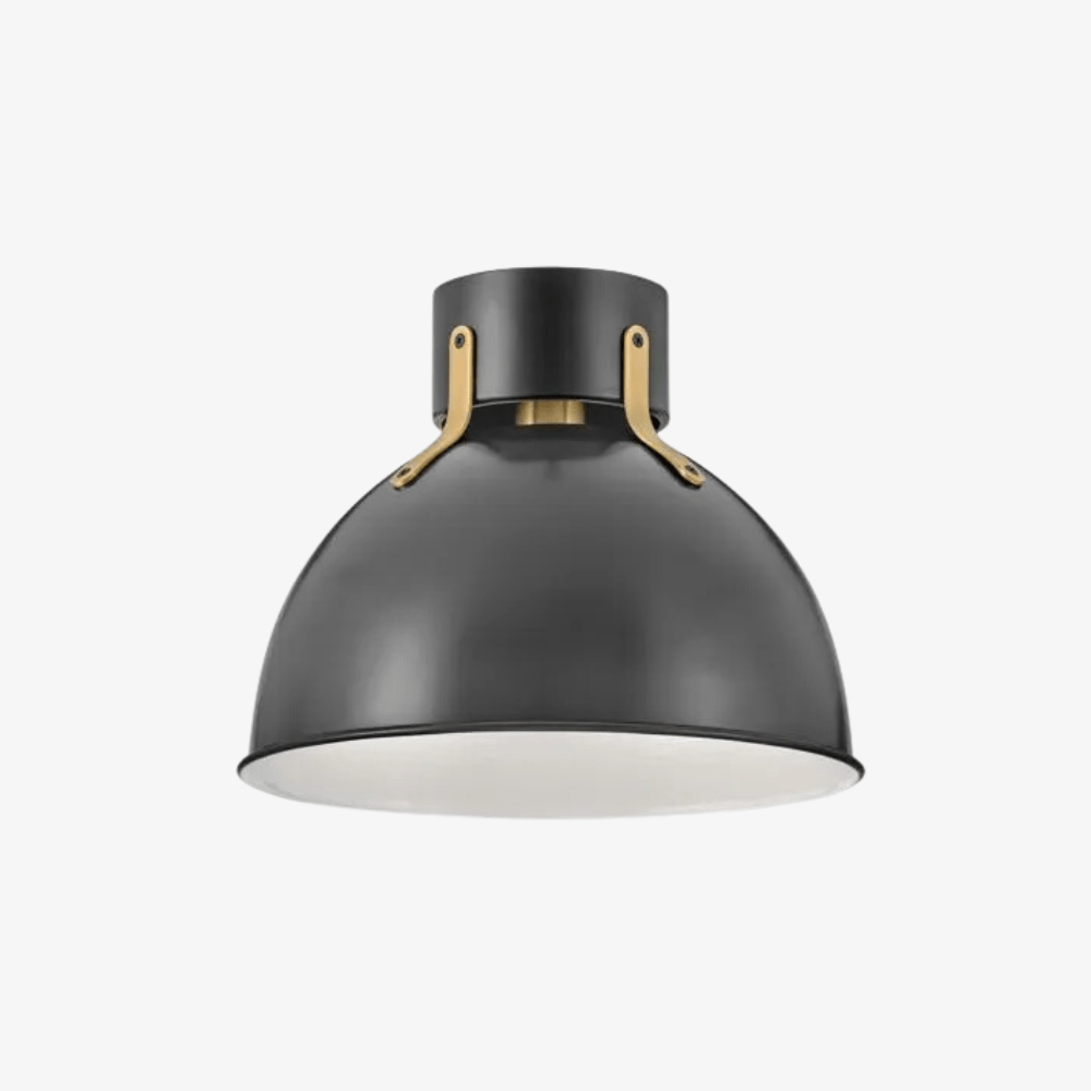 Interior Flush & Semi Flush / Argo Small Flush Mount in Satin Black