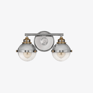 Interior Wall Light / Sconce / Fletcher Two Light Vanity in Polished Nickel