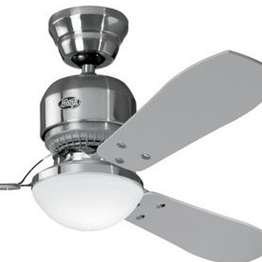 Indoor Fans Industrie II Ceiling Fan - Brushed Chrome Lighting Stores