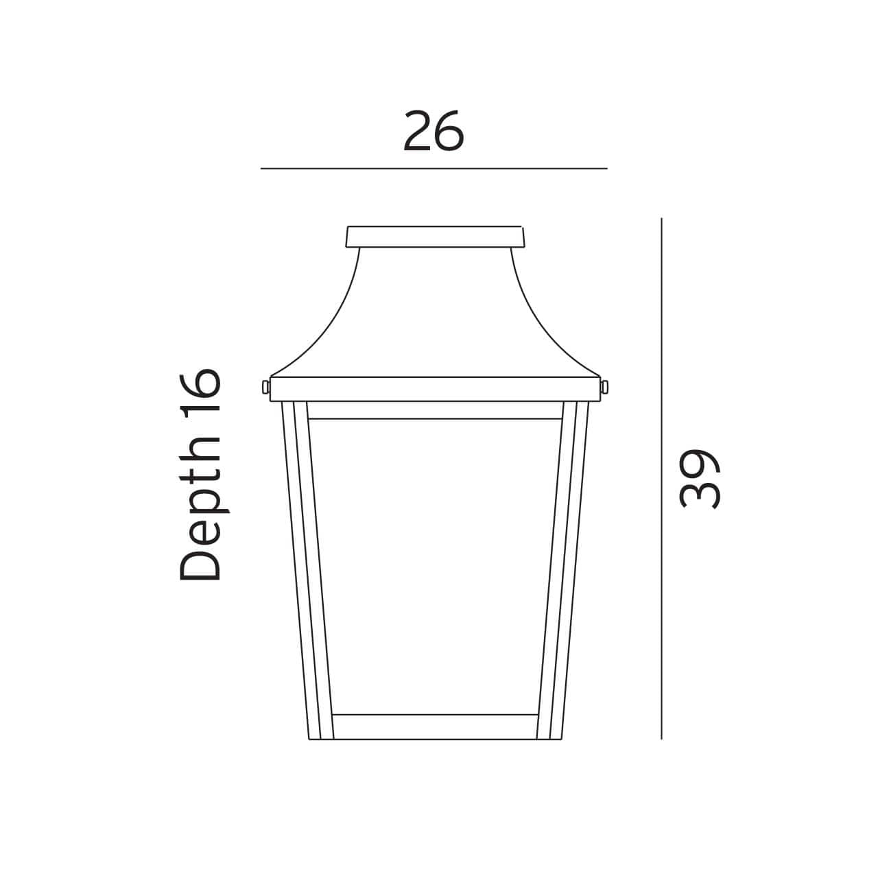 London Flush Wall Light