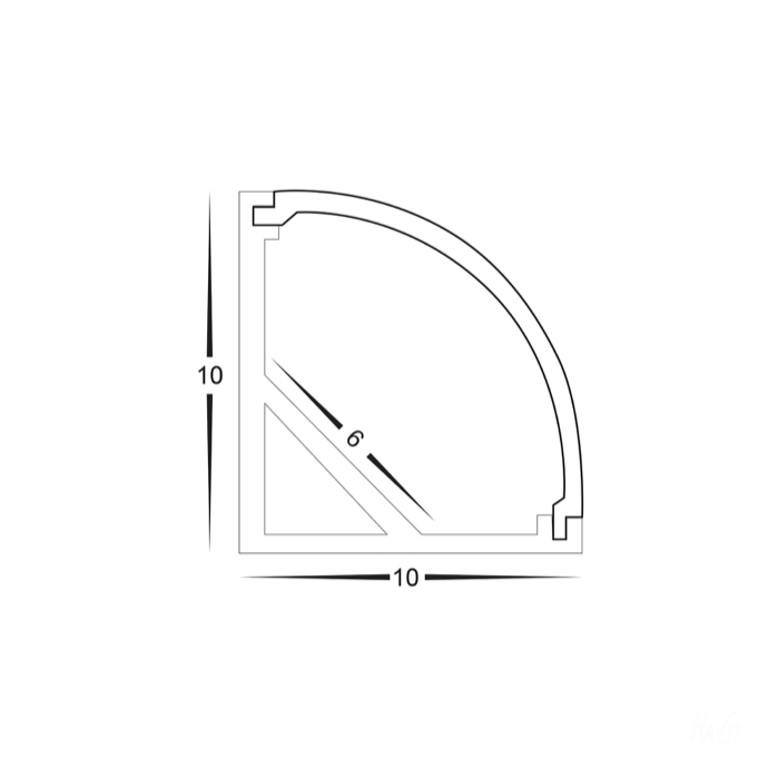 Micro Corner Profile - HV9691-1010 lighting shops lighting stores LED lights  lighting designer