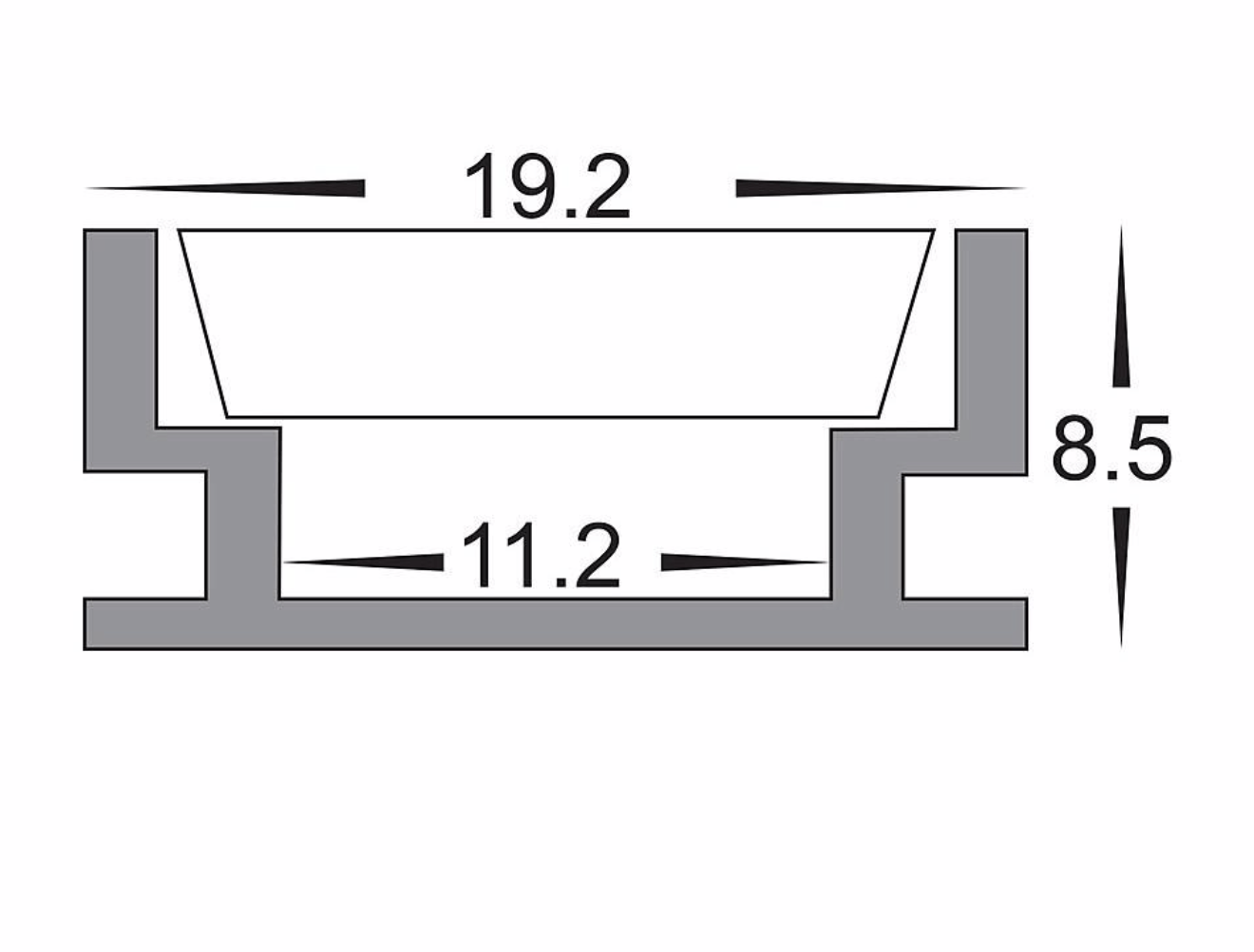 Profiles Recessed Profile - Foot Trafficable Shallow - HV9698-1908 lighting shops lighting stores LED lights  lighting designer