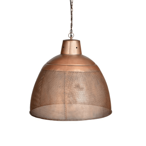 Hammered best sale copper pendant