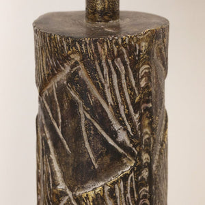 Table Lamps Sahara Cylinder Carved Lamp Base
