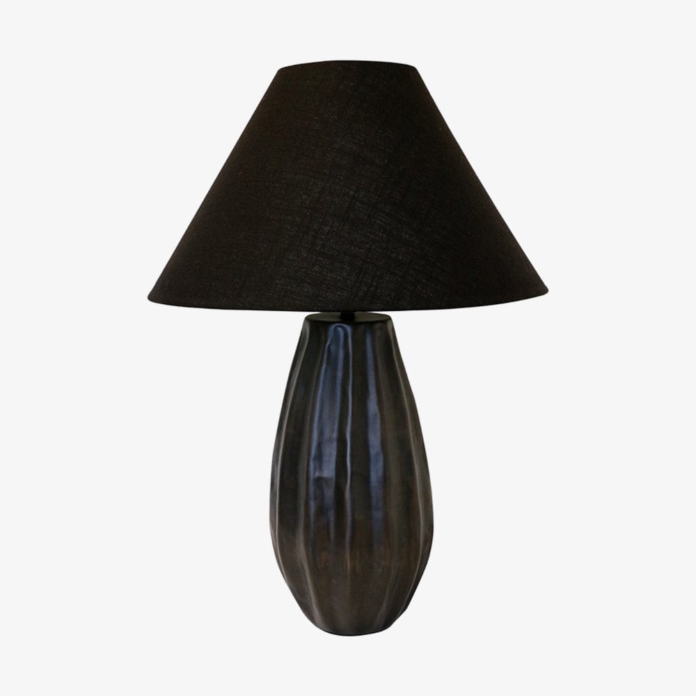 Table Lamps Tapered Seed Pod Design