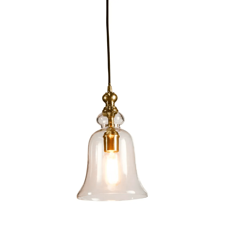 Interior Pendant Tivoli Glass Pendant - Small - Brass