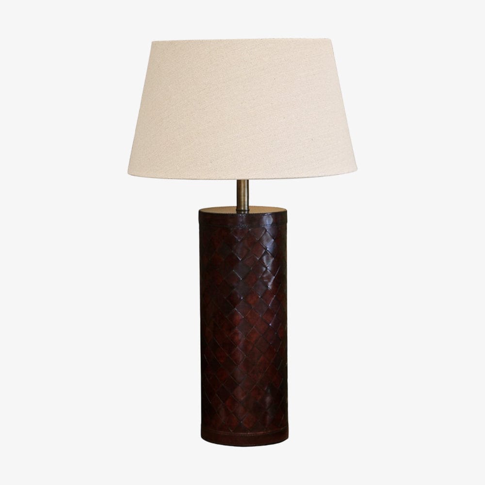 Leather lamp store base